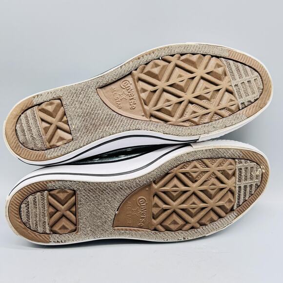 Converse Shoes Womens 7 Silver Blue Metallic Low Top Ox Chuck Taylor All Star - Picture 9 of 11